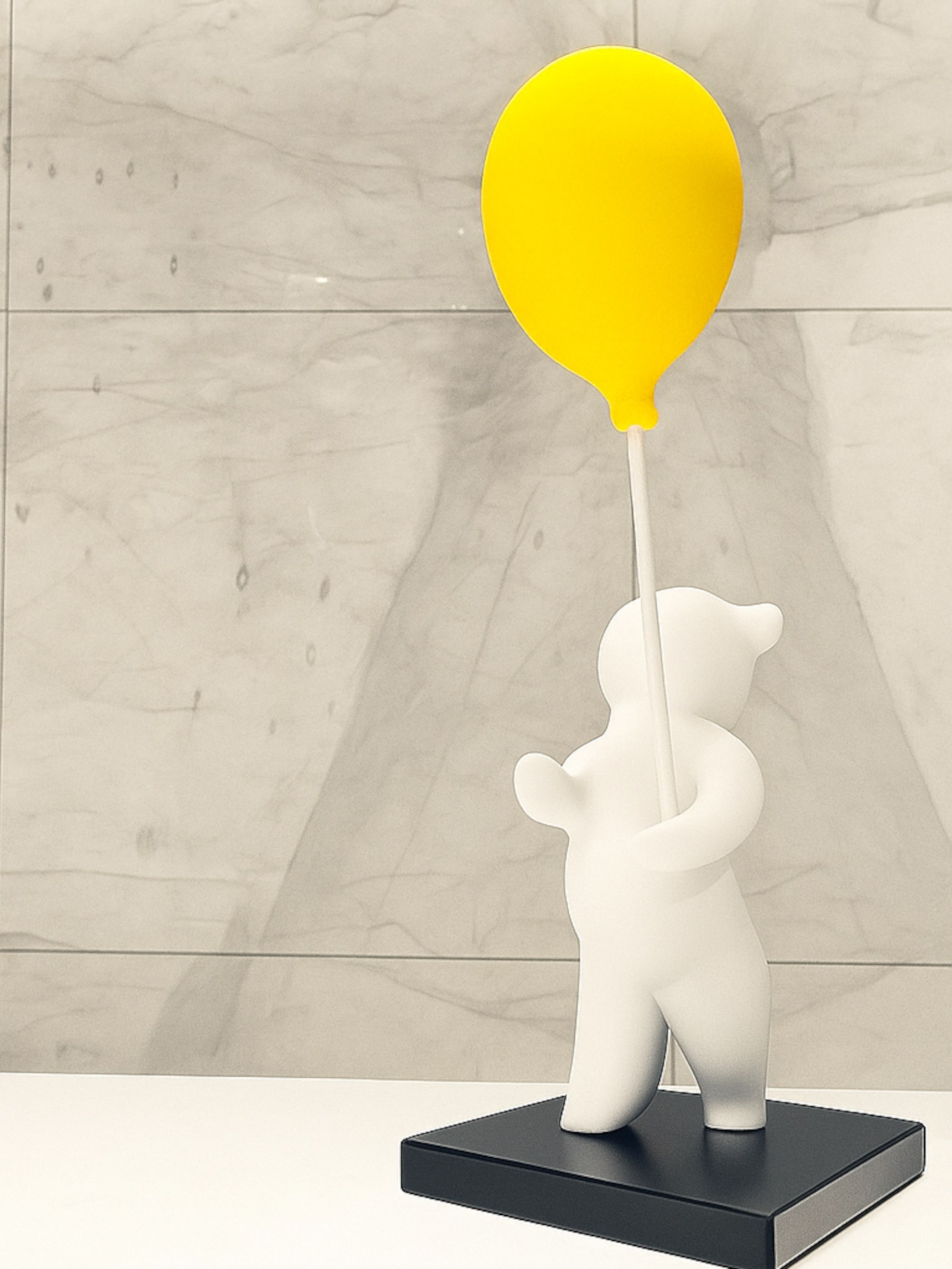 Escultura en el lobby del hotel Palo Santo